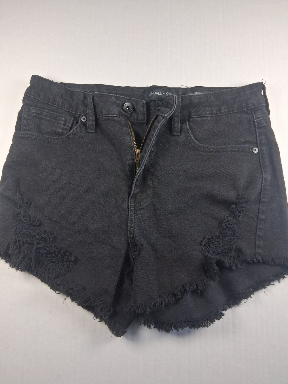 Kendall & Kylie Shorts Women's 5 / 27 Denim Cut Off Distressed